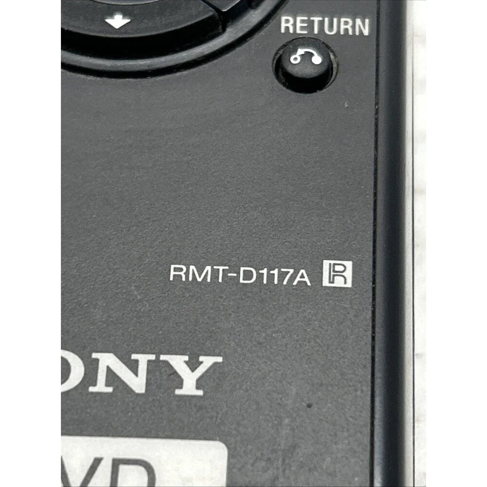 Sony Remote Control RMT-D117A for TVs & DVD Players - Tested